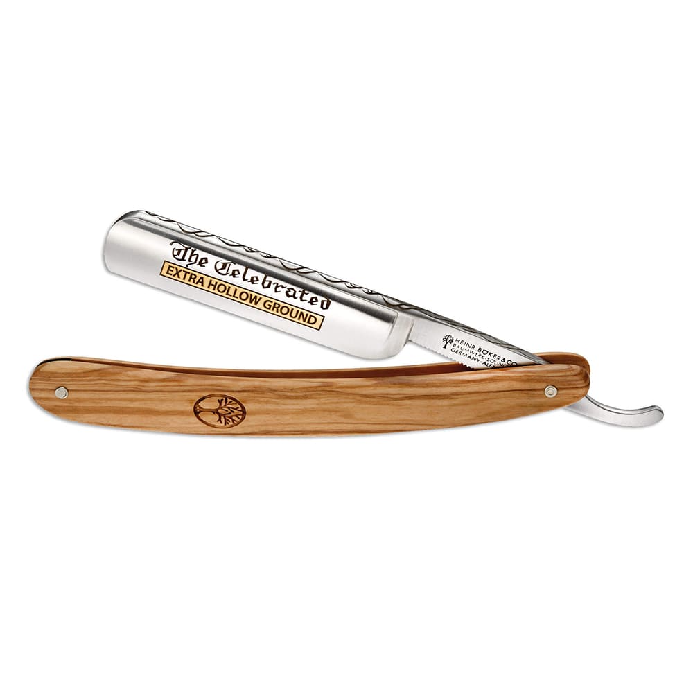 20250308105417_0.jpg Boker Rasoio a mano libera Shavette The Celebrated Olive - immagine 1