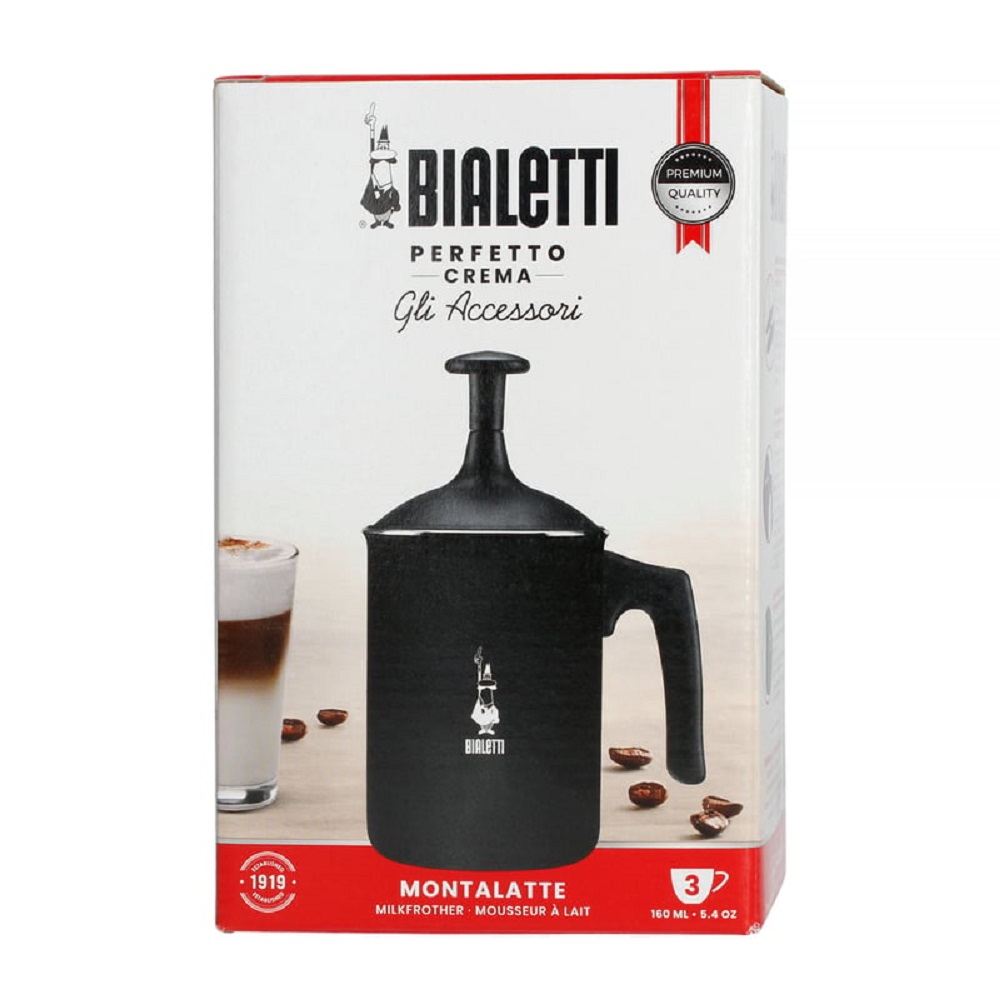 20251219035246_0.jpg Bialetti Montalatte nero Tutto Crema da 3 tazze nera - immagine 1