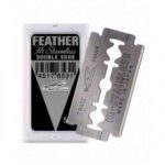 Feather Hi-sainless blades platinum coated blade 5 lame