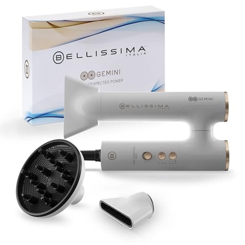 20260522050858_0.jpg Imetec Asciugacapelli Phon 11918 Bellissima Gemini White - immagine 1