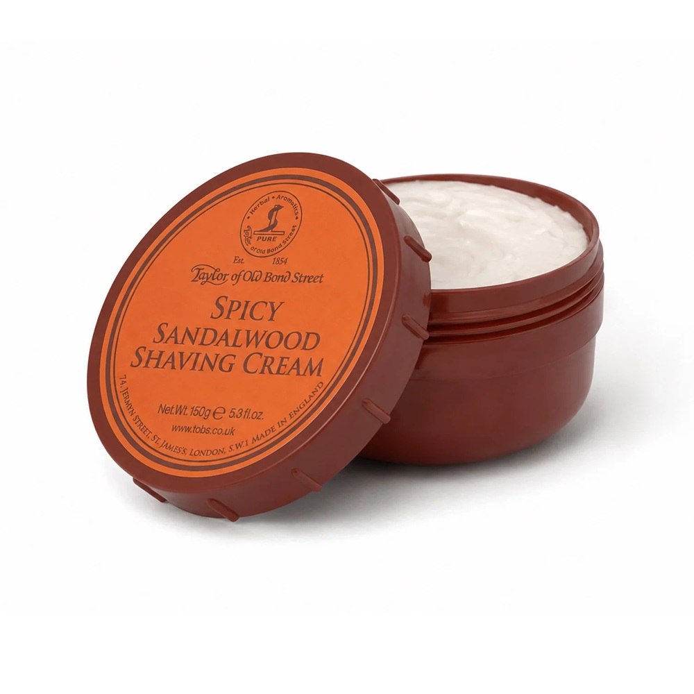 20260827125758_0.jpg Taylor of Old Bond Street Sapone da barba Spicy Sandalwood Shaving Cream - immagine 1