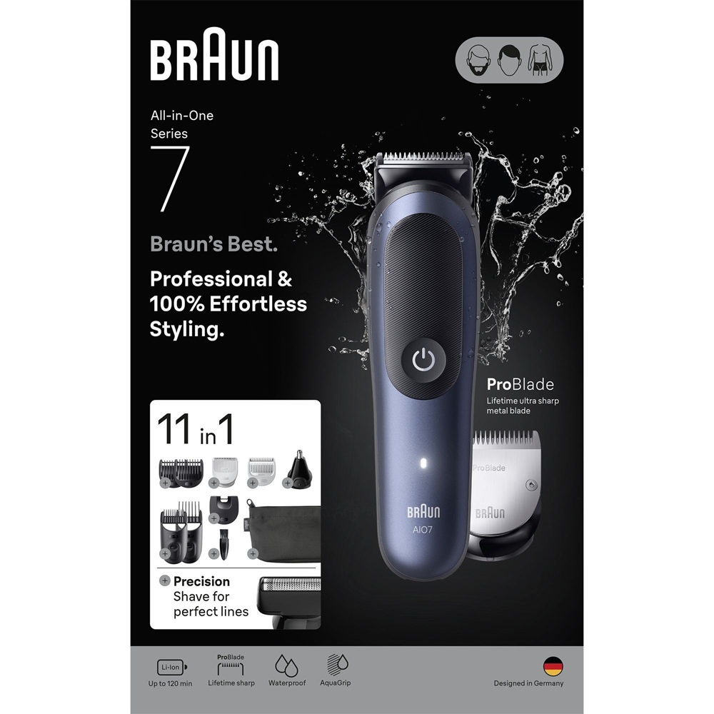 20261008122024_0.jpg Braun Rasoio Trimmer Series 7 AIO7540 11 in 1 - immagine 1