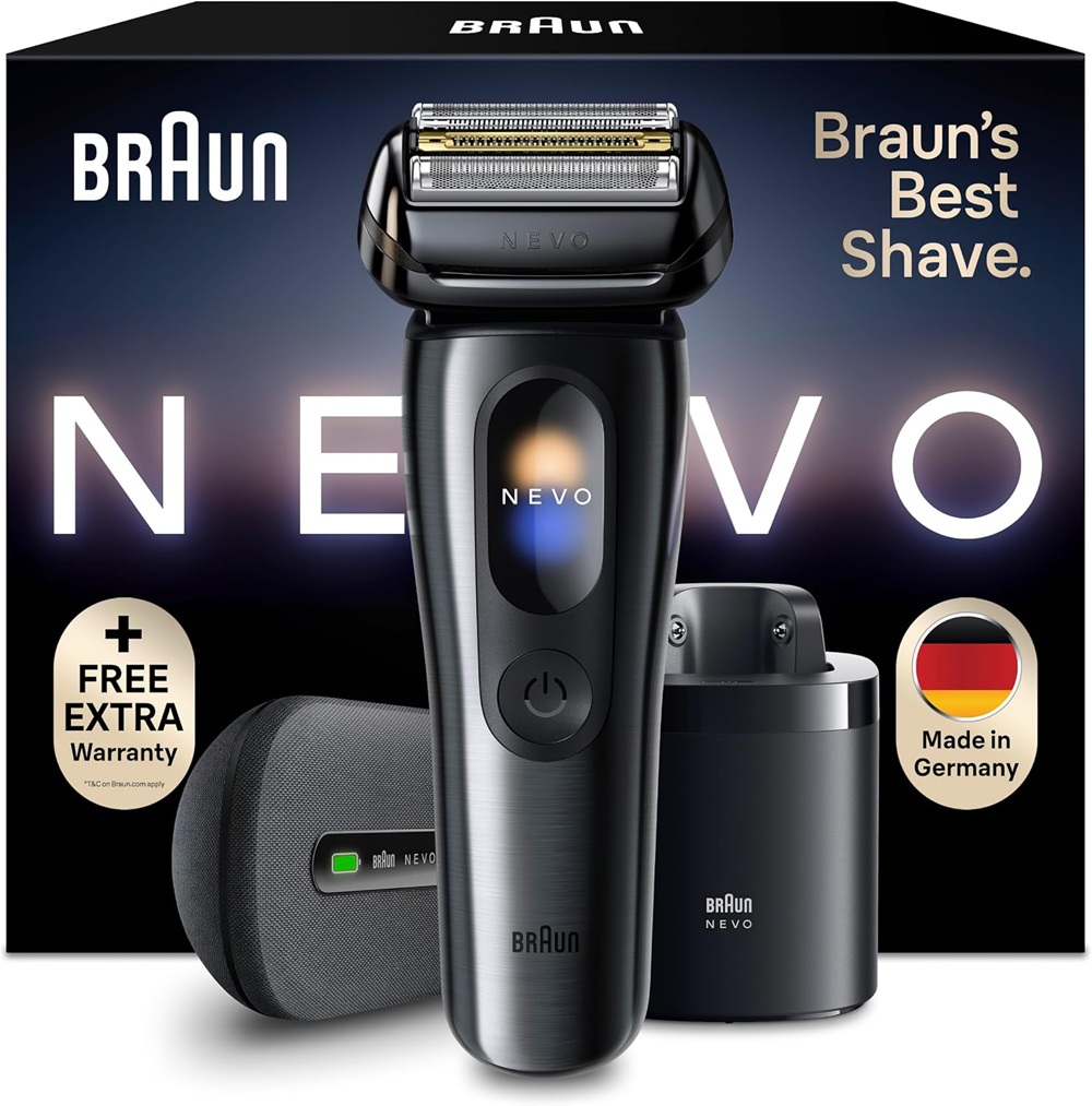 20261009042801_0.jpg Braun Rasoio elettrico barba NEVO 17015C Grafite - immagine 1