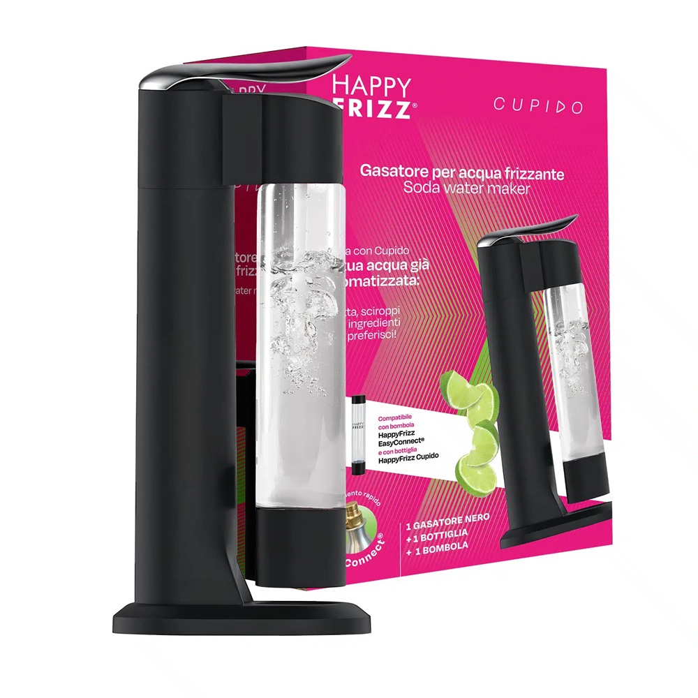 20261014055806_0.jpg Happy Frizz Gasatore acqua Cupido Nero - immagine 1