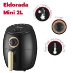 ARDES - Friggitrice Ad Aria Calda Capacità 2 Litri Air Fryer Piccola Timer 30 Minuti Temperatura Massima 200°c Modello Eldorata Mini 2L AR1K32 - immagine 3