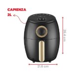 ARDES - Friggitrice Ad Aria Calda Capacità 2 Litri Air Fryer Piccola Timer 30 Minuti Temperatura Massima 200°c Modello Eldorata Mini 2L AR1K32 - immagine 4