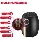 ARDES - Friggitrice Ad Aria Calda Capacità 2 Litri Air Fryer Piccola Timer 30 Minuti Temperatura Massima 200°c Modello Eldorata Mini 2L AR1K32 - immagine 5