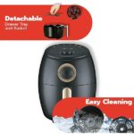 ARDES - Friggitrice Ad Aria Calda Capacità 2 Litri Air Fryer Piccola Timer 30 Minuti Temperatura Massima 200°c Modello Eldorata Mini 2L AR1K32 - immagine 9