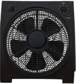 Ardes AR5B30 Ventilatore Box Floor 30, 3 velocità Rotazione Griglia 360° con Timer, Nero, Pala 30 cm