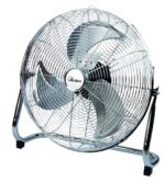 Ardes AR5C45B Ventilatore Box da Pavimento, 3 velocità, Inclinazione Verticale, Cromato, Pala 45 cm