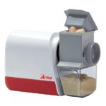 Ardes AR7350 Grattugia Elettrica Compatta, Rullo Dentato in Acciaio, Contenitore Formaggio Lavabile in Lavastoviglie, Facile da Smontare e da Pulire, Bianco e Rosso, 130 W, Plastica