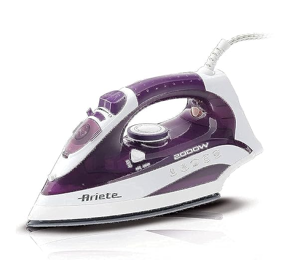 Ariete-6235-Steam-Iron-2000W-Ferro-da-stiro-2000W-Serbatoio-300ml-Funzione-Auto-pulizia-BiancoViola-B01I58KGIY Ariete 6235 Steam Iron 2000W, Ferro da stiro, 2000W, Serbatoio 300ml, Funzione Auto-pulizia, Bianco/Viola - immagine 1