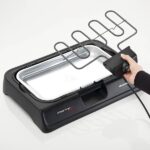 Ariete 723, Party Grill, Barbecue Elettrico da Tavolo, Termostato Regolabile, Vassoio Raccogligrasso, Cottura Lenta e Rapida, Potenza 2000 W, 52X36X8 Cm, Nero - immagine 5