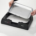 Ariete 723, Party Grill, Barbecue Elettrico da Tavolo, Termostato Regolabile, Vassoio Raccogligrasso, Cottura Lenta e Rapida, Potenza 2000 W, 52X36X8 Cm, Nero - immagine 6