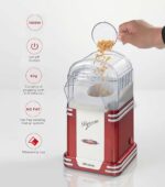Ariete Popcorn Popper Party Time Macchina per Pop-Corn Senza Olio e Grassi, Plastica, 1.100 watt, Rosso - immagine 3