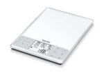Beurer DS 61 Bilancia Cucina Dieta, elettrica, white, vetro