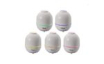 Bimar DA19 Diffusore di Aromi e oli essenziali, Umidificatore Ambiente da 55 ml, Atomizzatore 6 Diversi Colori Ideale in Camera da Letto. Nebulizza Miscela Acqua Essenza per Ultrasuoni, Colore Bianco - immagine 7