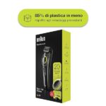 Braun BT3221 Regolabarba Uomo e Tagliacapelli con Lame Affilate di Lunga Durata, 20 Impostazioni di Lunghezza, Confezione con 85% di Plastica in Meno, Nero/Verde - immagine 7