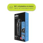 Braun BT3240 Regolabarba Uomo, Rifinitore e Tagliacapelli con Lame Affilate di Lunga Durata e 39 Impostazioni di Lunghezza, Confezione Con 85% di Plastica in Meno, Nero/Blu - immagine 7