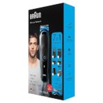 Braun BT5260 Regolabarba Uomo, Rifinitore e Tagliacapelli con Lame Affilate Di Lunga Durata e 39 Impostazioni di Lunghezza, Confezione con 85% di Plastica in Meno, Nero/Argento Metallizzato - immagine 7