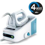 Braun CareStyle 5 IS5022WH Ferro da Stiro a Caldaia con 4 Anni di Assistenza, spegnimento automatico, Display facile e intuitivo, Serbatoio 1,4L, Colpo vapore 340g/min, Bianco/Blu - immagine 3