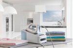 Braun CareStyle 5 IS5022WH Ferro da Stiro a Caldaia con 4 Anni di Assistenza, spegnimento automatico, Display facile e intuitivo, Serbatoio 1,4L, Colpo vapore 340g/min, Bianco/Blu - immagine 7