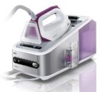 Braun CareStyle 7 IS7144WH, Ferro da Stiro con Caldaia, carica continua Serbatoio 2L Removibile, Sistema Fastclean, Blocco Ferro, Bianco/Viola