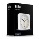 Braun Orologio Sveglia Analogico Classico Funzione Snooze e Luce, Movimento Continuo Silenzioso, Suono Sveglia Beep con crescendo, colore bianco, modello BC03W - immagine 8