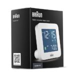 Braun Orologio Sveglia Digitale Radio controllato Fuso Orario Europa Centrale (DCF) con Funzione Snooze, Display LCD, Funzione Quick Set, Suono Sveglia Beep con crescendo, Bianco, BC09W-DCF. - immagine 8