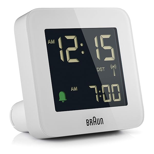 Braun-Orologio-Sveglia-Digitale-Radio-controllato-Fuso-Orario-Europa-Centrale-DCF-con-Funzione-Snooze-Display-LCD-Fu-B083KMZGNR Braun Orologio Sveglia Digitale Radio controllato Fuso Orario Europa Centrale (DCF) con Funzione Snooze, Display LCD, Funzione Quick Set, Suono Sveglia Beep con crescendo, Bianco, BC09W-DCF. - immagine 1