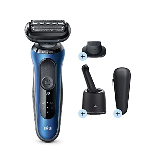 Braun-Rasoio-elettrico-Series-6-60-B7200cc-con-stazione-di-pulizia-rasoio-di-precisione-B08MF74SH3 Braun Rasoio elettrico Series 6 60-B7200cc con stazione di pulizia rasoio di precisione - immagine 1