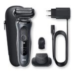 Braun Series 6, Rasoio Elettrico Barba, Custodia da Viaggio, Accessorio di Rifinizione incluso, Lamine SensoFoll, Comfort e Delicatezza sulla Pelle, Idea Regalo, 60-N1200s Grigio - immagine 6