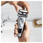 Braun Series 9, Rasoio Elettrico Uomo Testina di Ricambio, Compatibile con I Rasoi Series 9, Rasatura Ottima ed Efficiente, Lame Flessibili, Uso a Secco o Sotto Acqua, 92M Cromato - immagine 6