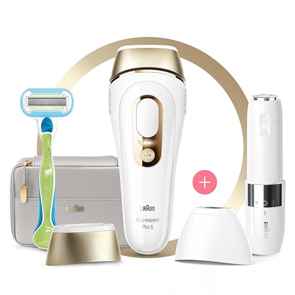 Braun-Silk-expert-Pro-Silk-expert-Pro-5-PL5159-Intense-pulsed-light-IPL-Gold-White-B09XR562W3 Braun Silk-expert Pro Silk expert Pro 5 PL5159 Intense pulsed light (IPL) Gold White - immagine 1
