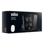 Braun Sveglia digitale proiezione, radiocontrollo per fuso orario dell'Europa centrale (DCF), con 4 opzioni di retroilluminazione, display LCD negativo, allarme acustico, nero, modello BC15B-DCF - immagine 10