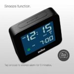 Braun Sveglia digitale radiocomandata per il fuso orario dell'Europa centrale (DCF) con funzione Snooze, display LCD negativo, regolazione rapida, segnale acustico di allarme in Crescendo, nero, - immagine 5