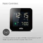 Braun Sveglia digitale radiocomandata per il fuso orario dell'Europa centrale (DCF) con funzione Snooze, display LCD negativo, regolazione rapida, segnale acustico di allarme in Crescendo, nero, - immagine 6