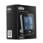Braun Sveglia digitale radiocomandata per il fuso orario dell'Europa centrale (DCF) con funzione Snooze, display LCD negativo, regolazione rapida, segnale acustico di allarme in Crescendo, nero, - immagine 8