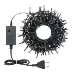 Catena 15 m, 300 miniled Multicolor, Cavo Verde, Controller 8 Giochi, Catena Natalizia, luci Colorate, Decorazione Luminosa - immagine 5