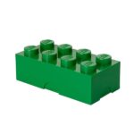 Contenitore Portavivande Lego a 8 Bottoncini, Piccolo Contenitore o Portamatite, Verde