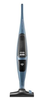 De'Longhi XL125.21 Colombina Class Scopa Elettrica senza Sacco, 3 Livelli di Potenza, Filtro HEPA, Sistema Facile Pulizia EASY CLEAN, Spazzola Multifunzione, Avvolgicavo, Posizione Verticale, Blu