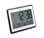 Explore Scientific RDC8002 Orologio da Parete o da Tavolo Radio-Controllato, Fasi Lunari, Temperatura Interna e Umidità, Gancio per Muro e Supporto Scrivania, Nero - immagine 4