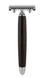 Fatip Rasoio Classico in Legno di wengè Pettine Aperto, Unico, Standard - immagine 3