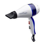 GAMMAPIU’ Asciugacapelli Professionale Active Oxygen Bianco, Nano Silver Technology, Phon per Capelli Leggero, Silenzioso e Potente, Fon con Tecnologia a Ioni, Griglia Rivestita in Argento, W1800-2100