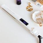 Gama Italy Professional Elegance Argan, Piastra Per Capelli Con Olio Di Argan, 150° - 230°C, Bianco - immagine 6