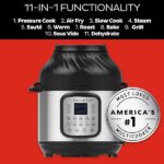 Instant Pot DUO CRISP + Friggitrice ad aria 8L Multicooker. 11 funzioni in 1: pentola a pressione, padella sauté, vaporiera, pentola a cottura lenta - immagine 3