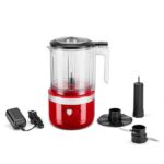 KitchenAid 5KFCB519EER - Tritatutto elettrico senza fili, 1,19 l, colore: Rosso imperiale - immagine 4