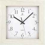 LOWELL 02821 Quartz Wall Clock Quadrato Bianco