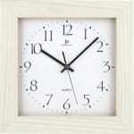 LOWELL 02821 Quartz Wall Clock Quadrato Bianco - immagine 3