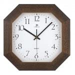 LOWELL Orologio Ottagonale A Parete Color Noce - immagine 1